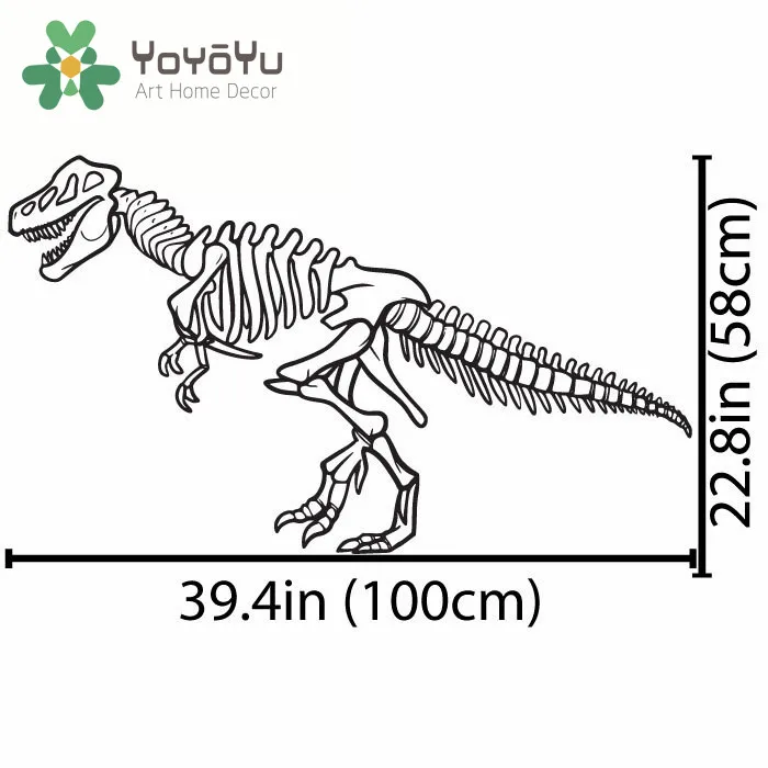 Декоративная наклейка на стену "Динозавр" из винила для детской комнаты, мальчиковой спальни, DIY дизайн, постер-мурал NY-77.