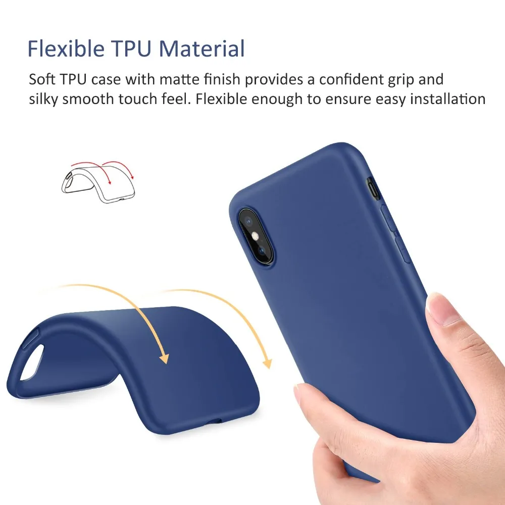 Meskey Phone Case For iPhone 7 Plus 6 6s 8 X 5 5s SE XR XS MAX Simple Ultrathin Soft TPU Cases Candy Color phone bag |