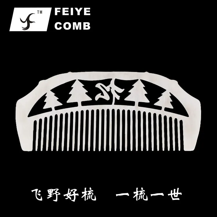 Feiyan бренд 304 нержавеющая сталь гребень сосна Hollow Творческий антистатические