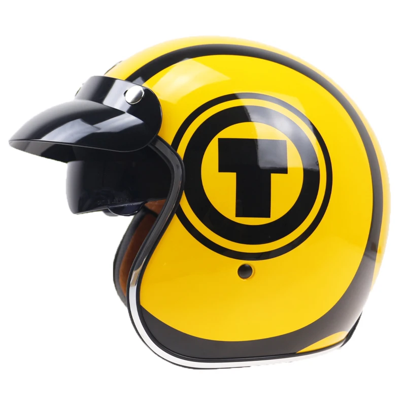 Шлем с внутренними солнечными очками водонепроницаемый в горошек для мотоцикла