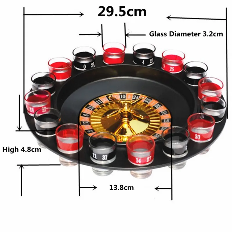16 шт./компл. рюмочный стеклянный набор русская рулетка питьевая игра es пивной