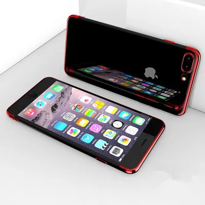 Покрытие для iphone 6s 6 7 8 plus x 10 силиконовый прозрачный защитный чехол мягкий ТПУ