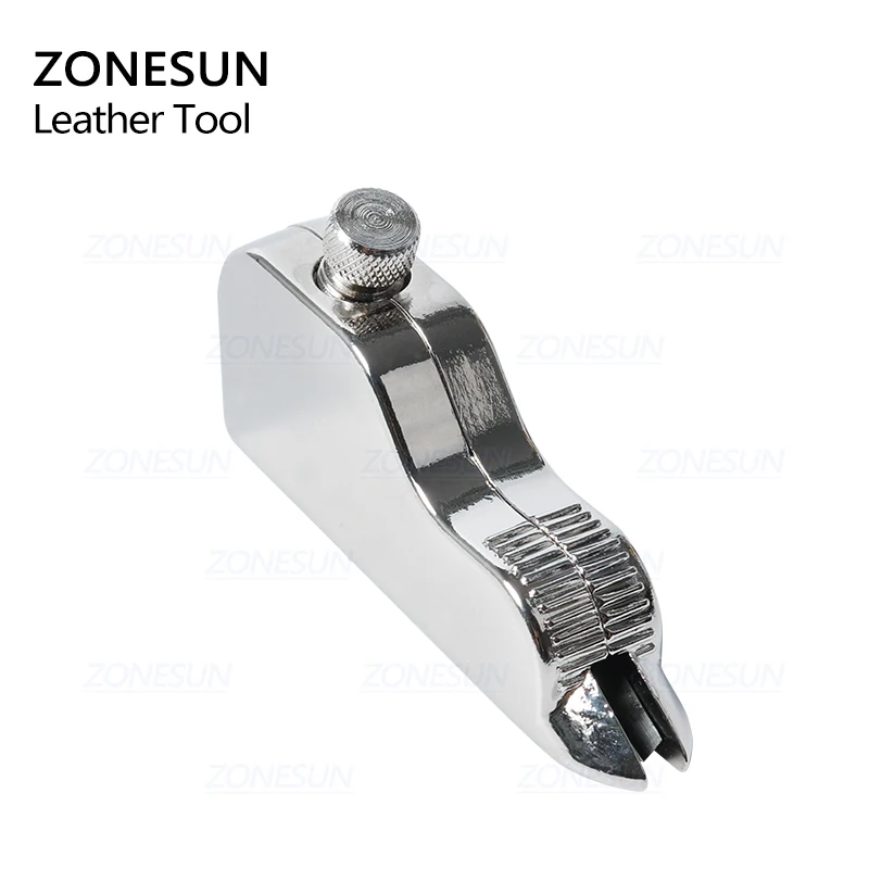 ZONESUN ручной многофункциональный регулируемый из нержавеющей стали DIY кожаный ремесло инструмент v-типа Groover траншеекопатель