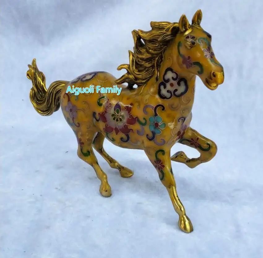 

Художественная Коллекционная китайская старинная каменная бронзовая резная желтая статуя лошади/украшение дома Животные Скульптура лоша...