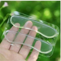 1 pair insoles cushion shoe pads clear silicon gel foot shoe heel stick hot sale paste protector abrasion proof foot care
