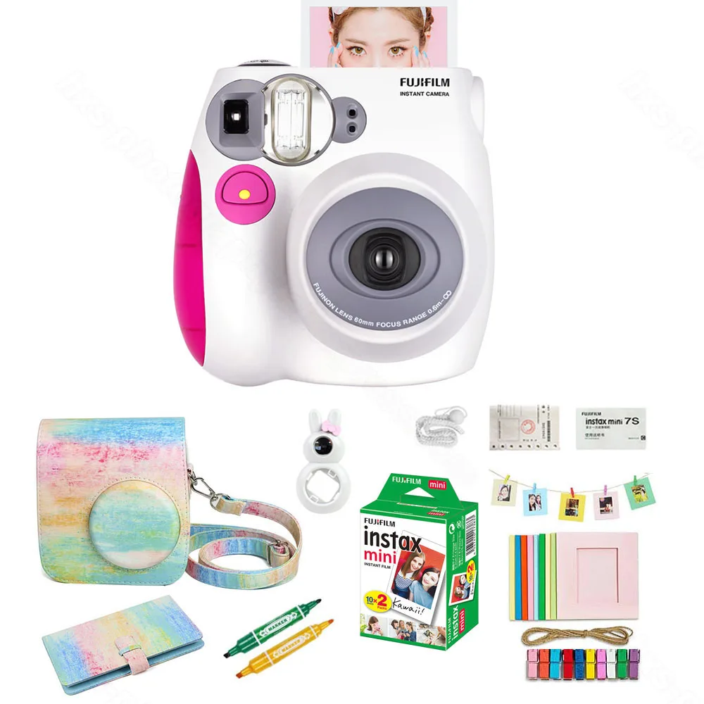 Fujifilm Instax Mini 7s набор мгновенных пленочных камер и аксессуаров включая мини-пленку