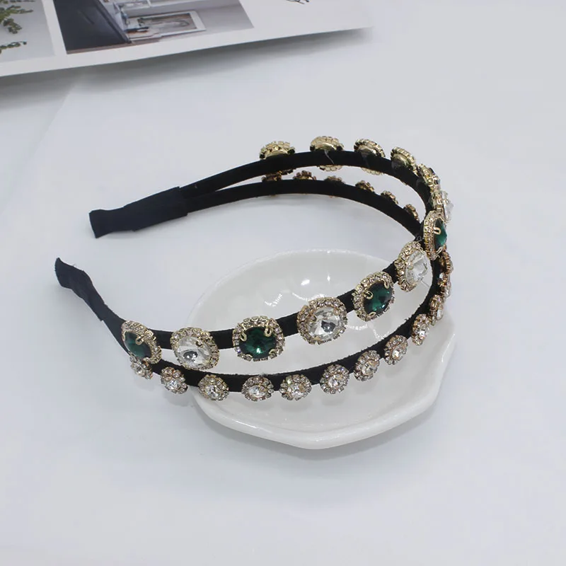 Новая причастия барокко роскошная хрустальная лента для волос винтажная Женская