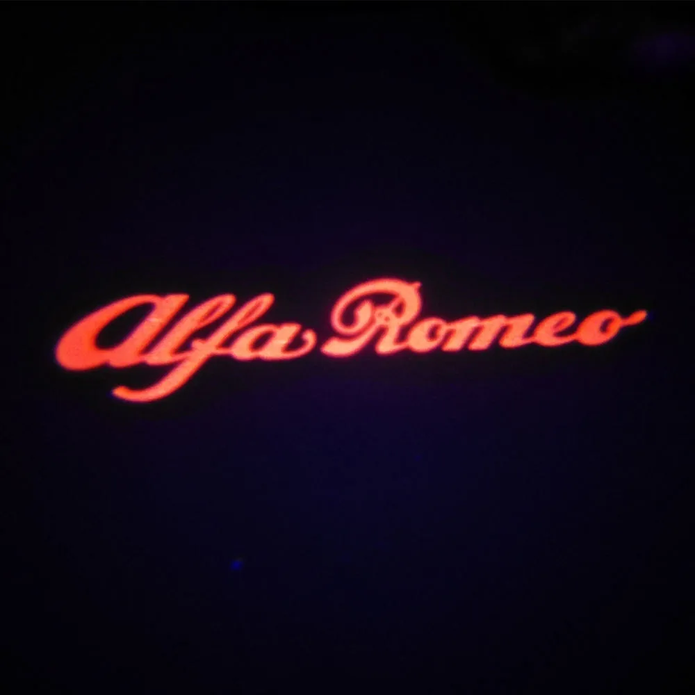 Qcdin 2 шт. для Alfa Romeo светодиодный автомобиль Добро пожаловать светильник любезно дверь логотип светильник для Alfa Romeo 159 Giulia Mito Stelvio Brera - Испускаемый цвет: A15