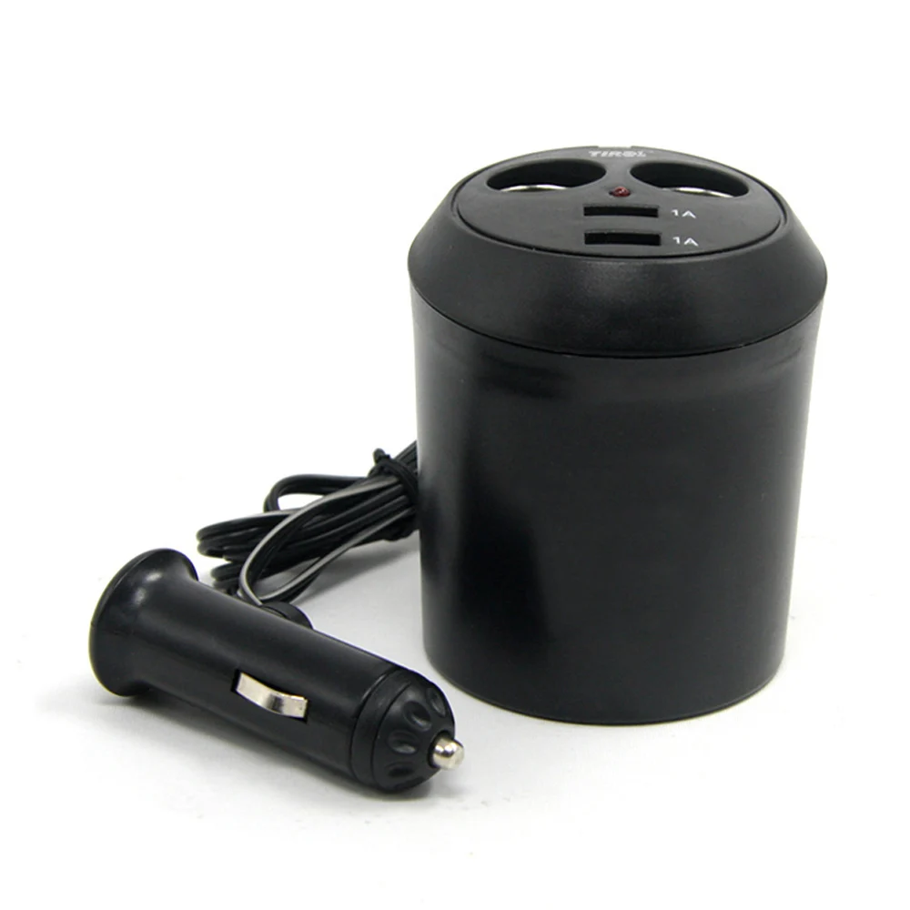 12/24 В Авто 2USB автомобиля Зарядное устройство сигареты 2 Way Твин USB Мощность Splitter