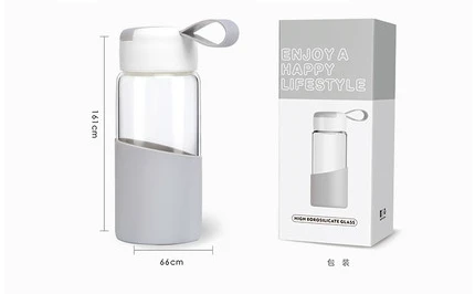 X &amp W 350 мл Стекло бутылки воды герметичные с крышкой краткого моего путешествия