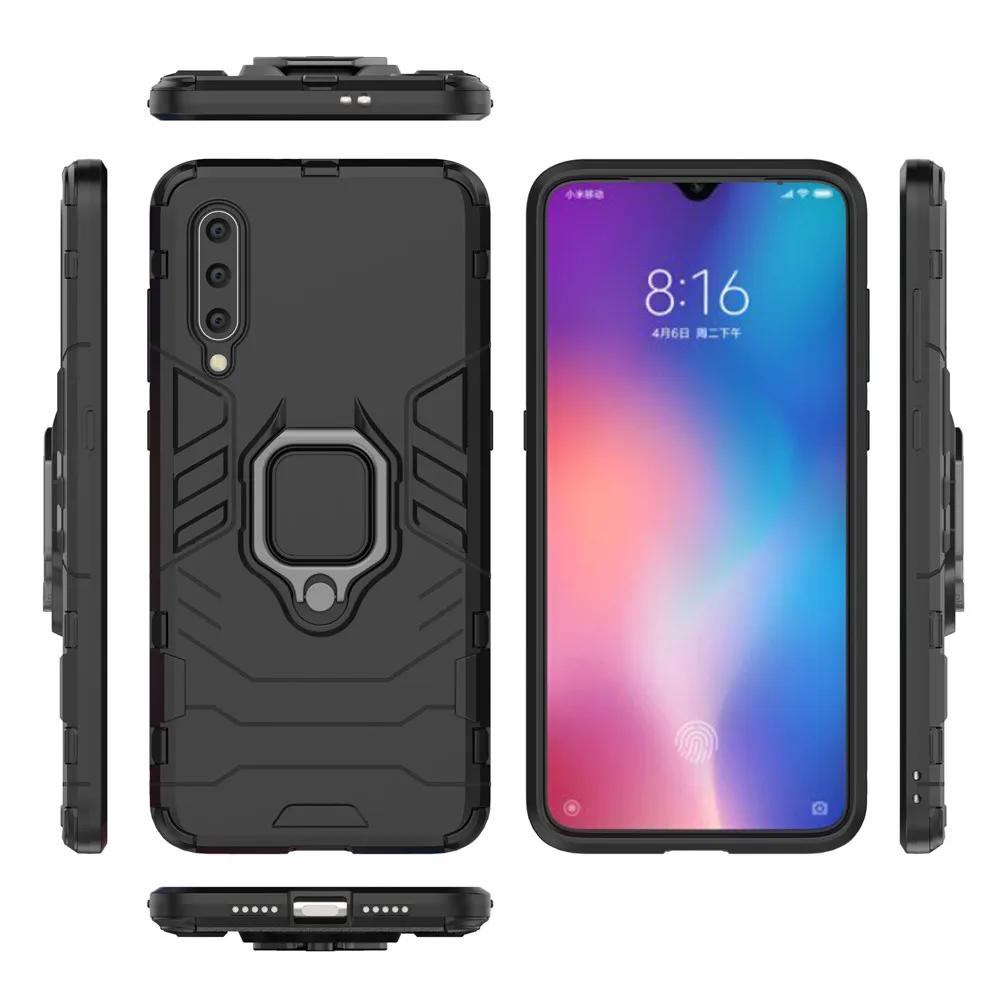 Чехол для Xiaomi Mi 9 Силиконовый ТПУ и Жесткий ПК ультра роскошный бронированный