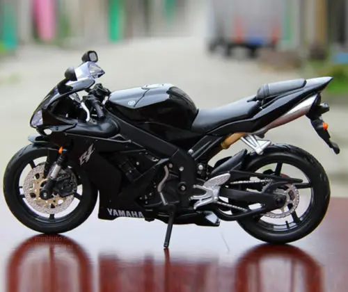 MAISTO 1/12 масштаб Черный YAMAHA YZF R1 мотогонок мото литье под давлением детские