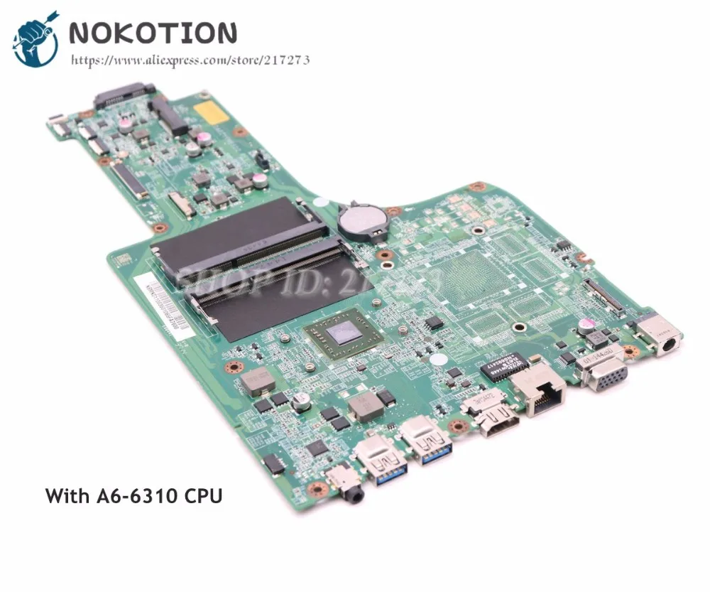 Материнская плата NOKOTION NBMND11001 NB.MND11.001 для ноутбука Acer aspire E5-721 основная DA0ZYVMB6D0 A6-6310