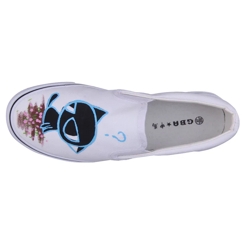 Женская обувь на толстой мягкой подошве белая повседневная ручной работы с