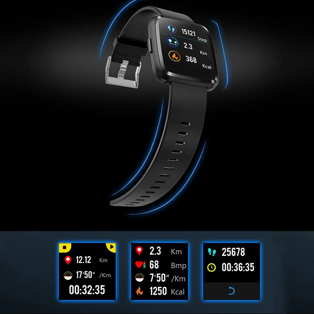 Y7 Смарт часы мужские кровяное давление кислородные женские умные