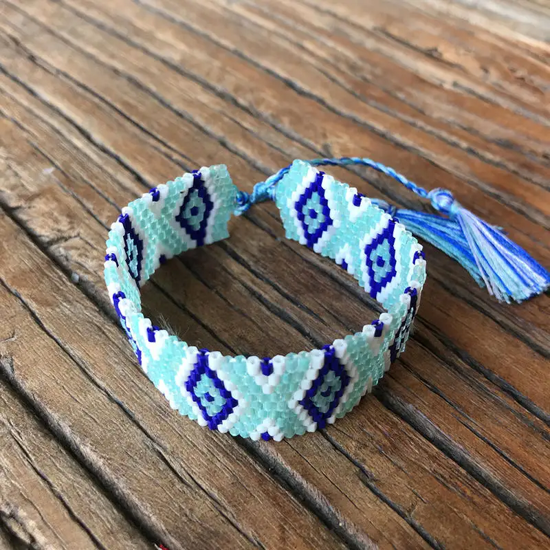 

SHINUSBOHO Men Pulseras Fashion Geometric Jewelry Boho Miyuki Bracelet for Women Handwork Gifts Friendship Bracelet Adjustable