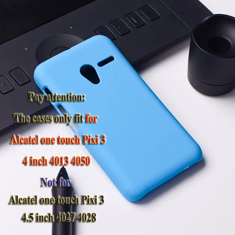 Akabeila телефон чехлы для Alcatel OneTouch Pixi 3 4,0 дюймов Чехлы 4013 4050 4013A OT 4013X4G версия Pixi3 4013D пластиковые пакеты - Цвет: Небесно-голубой