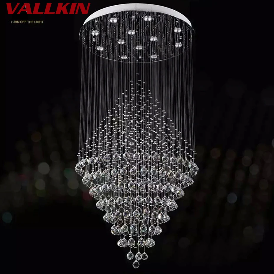 Modern Crystal Chandelier Lighting Luxury Chandeliers Lamp Hanging Light Lustres De Cristal Hotel Suspension Lamps | Освещение