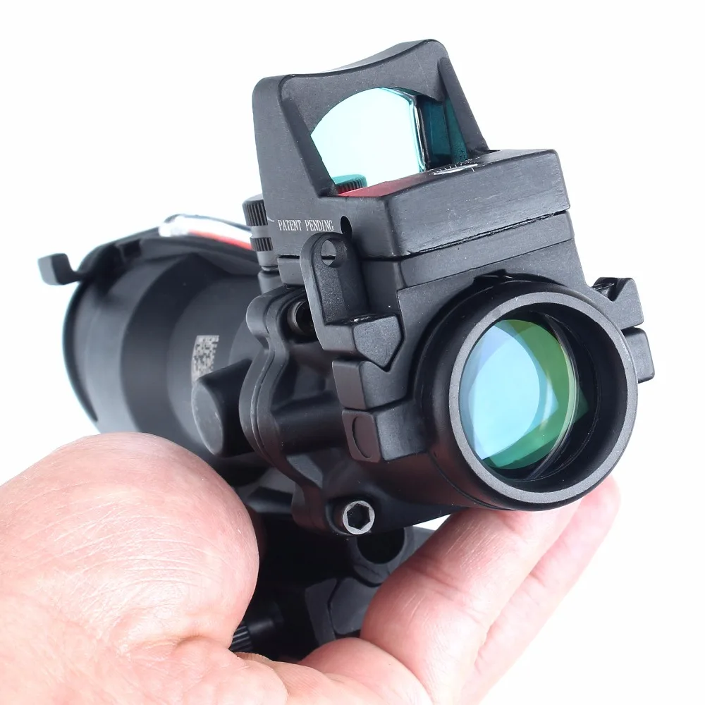 Ohhunt Охота ACOG 4X32 настоящий волоконный оптика Chevron BDC сетки красный зеленый прибор