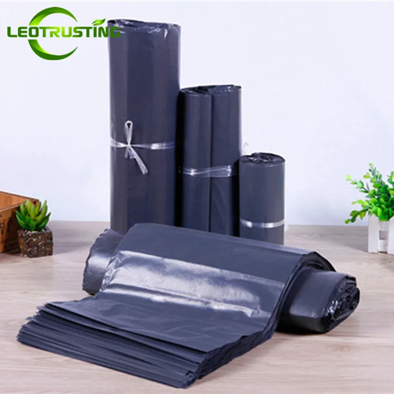 

Leotrusting Dark Gray Poly Mailing Adhesive Envelope Bags Bolsa Gift Packaging Bags Plastic PE Mailer Dark Gray Postal Bags
