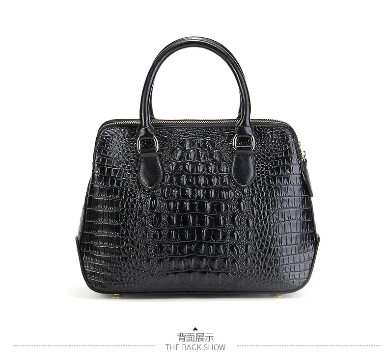 Fashion genuine Leather Women bag Crocodile Pattern Messenger bags ladies Purse female totes bag Handbag Leisure Tote Sac A Main