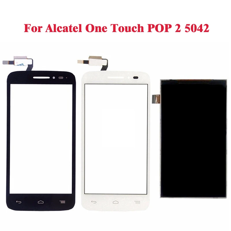 Черный и белый ЖК-дисплей для Alcatel One Touch POP 2 OT5042 5042 5042D + фото Инструменты |
