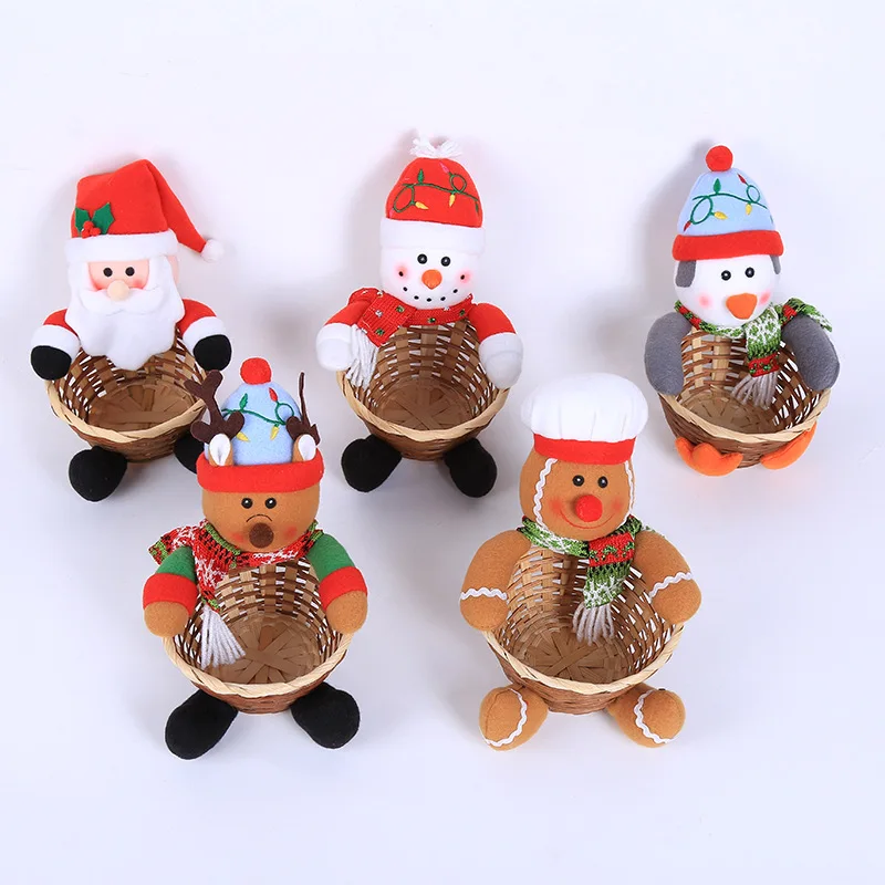 

Рождественский подарок, Рождественская сумка Navidad, рождественские украшения для конфет, корзина, рождественское настольное украшение, детс...