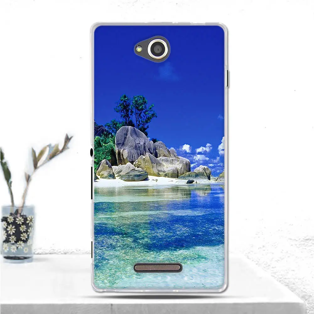 Мягкая силиконовая задняя крышка для Sony Xperia C CN3 C2304 C2305 S39 S39H чехол телефона из ТПУ