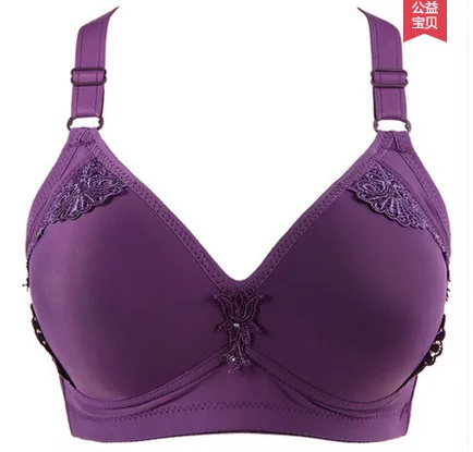

2017 wire free push up comfortable Mother bra thin cup bra full cup bras women AW7465