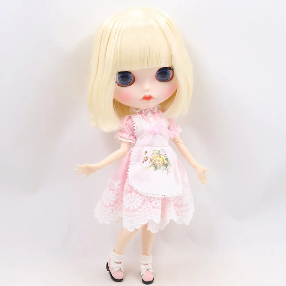 Кукла Blyth No.BL340 ICY DBS светлые волосы резные губы матовое индивидуальное лицо