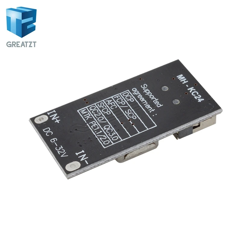 MH KC24 QC3.0 QC2.0 USB DC понижающий преобразователь для зарядки модуль 6 32 в 9 12 В 24 Быстрого