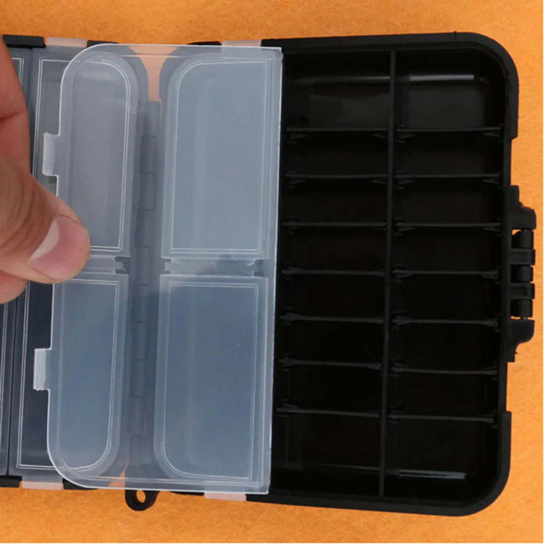 Новый 2 слойный Многофункциональный пластиковый съемный рыболовный Приманка