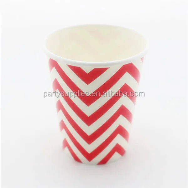 Бесплатная доставка 48 шт. 9 унций красные бумажные стаканчики принадлежности для