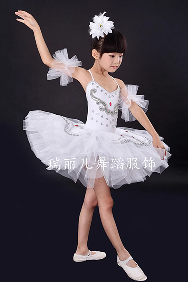 

New Girls Pancake Tutus Dance Costumes Kids Swan Lake Dancewear Children Professional Platter Tutu Ballet Dress