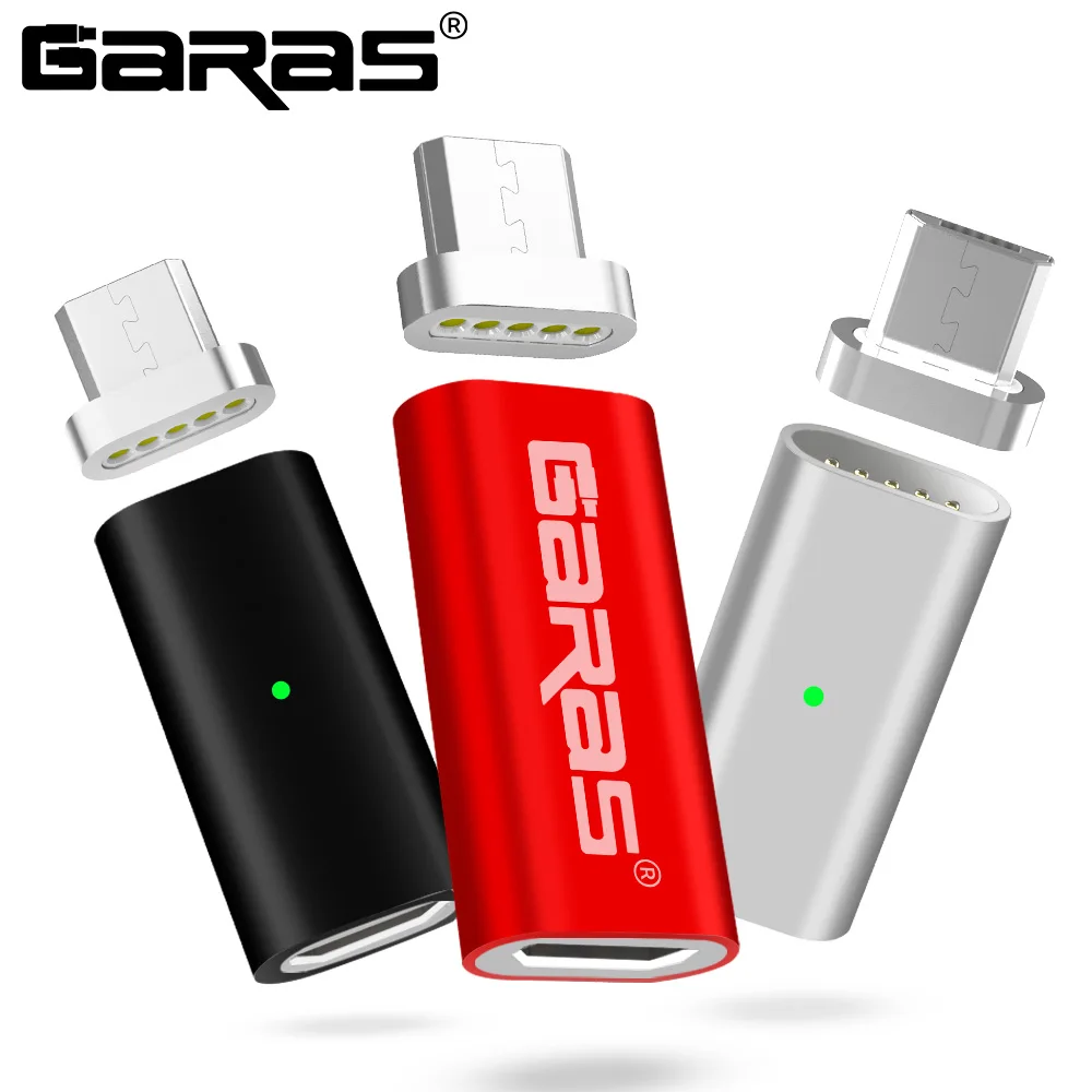 GARAS Магнитный микро USB адаптер для мобильного телефона Android устройств Зарядное