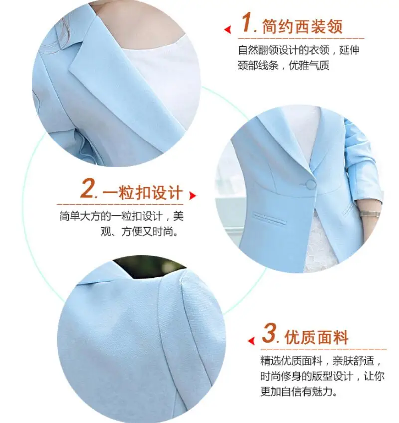 

Spring And Autumn Female Outerwear New 2019 Suit Women Blazers Short Slim Women's Suits Black OEAID