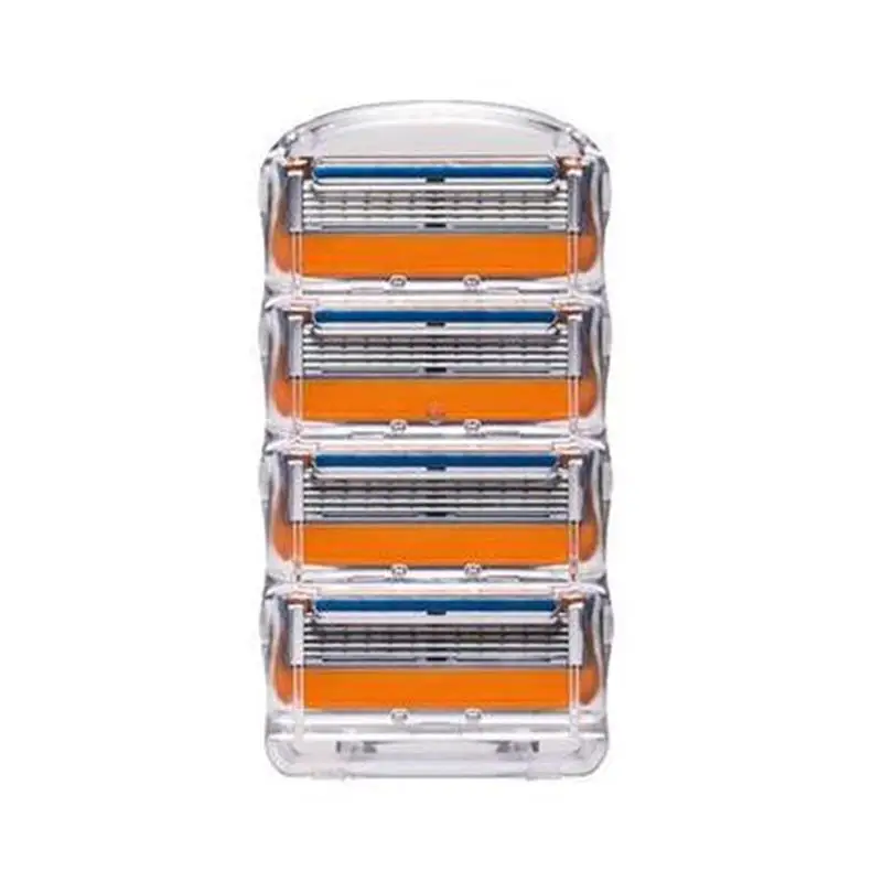 Бритвенные лезвия для станка Gillette 5 слойные бритвы Proglide/Fusion 4 шт. в