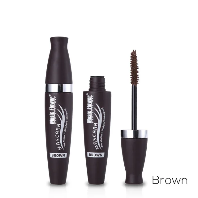 Светло-желтый Pro Rimel Тушь Макияж 3D волокно Lashes Natural Водонепроницаемый густые ресницы черная тушь керлинг Косметическая Макияж глаз фиолетовый, синий - Цвет: Светло-желтый