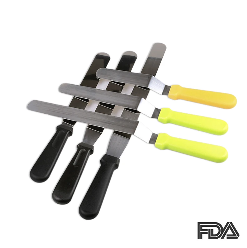 1 pc 6/8/10/12 inch Angled Spatula Professional Cake Decorating Tools Butter Cream Knife Spatula|knife spatula|angled spatulacream knife |