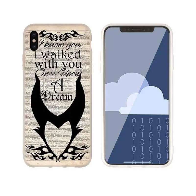as the picture 04 Чехол для телефона s силиконовый мягкий чехол для iPhone 11 Pro X XS Max XR 6 6S 7 8 Plus 5 4S SE Maleficent Спящая красавица чехол принцессы - Цвет: as the picture 04