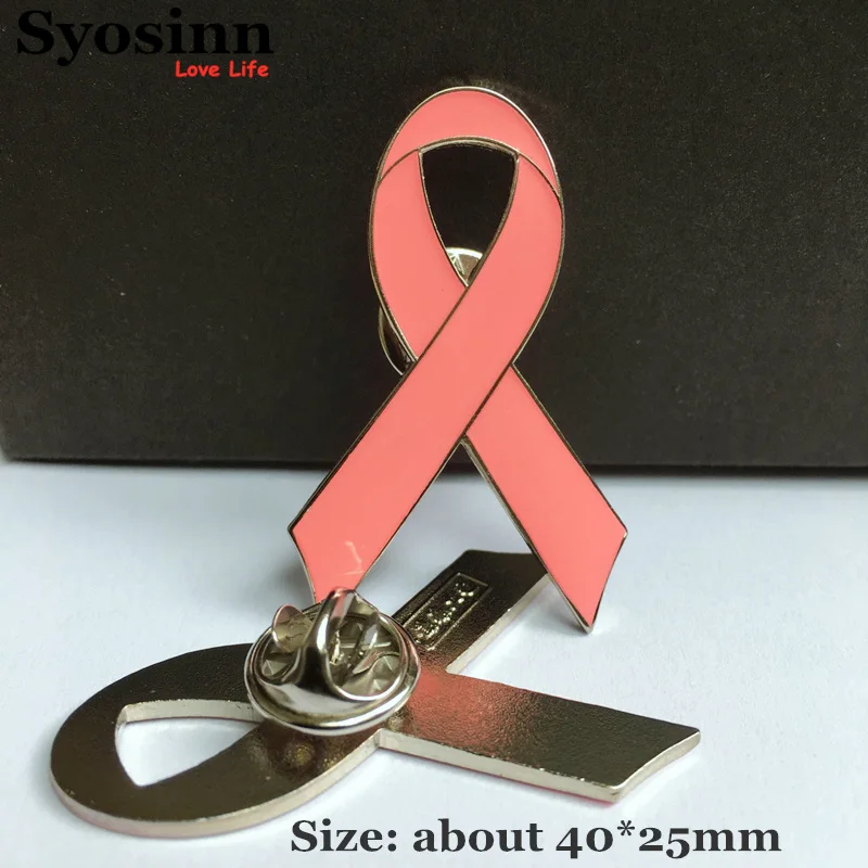 Pink-40x25mm PBR029(1), Рекламные ювелирные изделия розовый/синий/желтый/белый/черный/оранжевый/зеленый/фиолетовый ленты груди эмаль значок булавки на лацканы Брошь булавка - Окраска металла: Pink-40x25mm