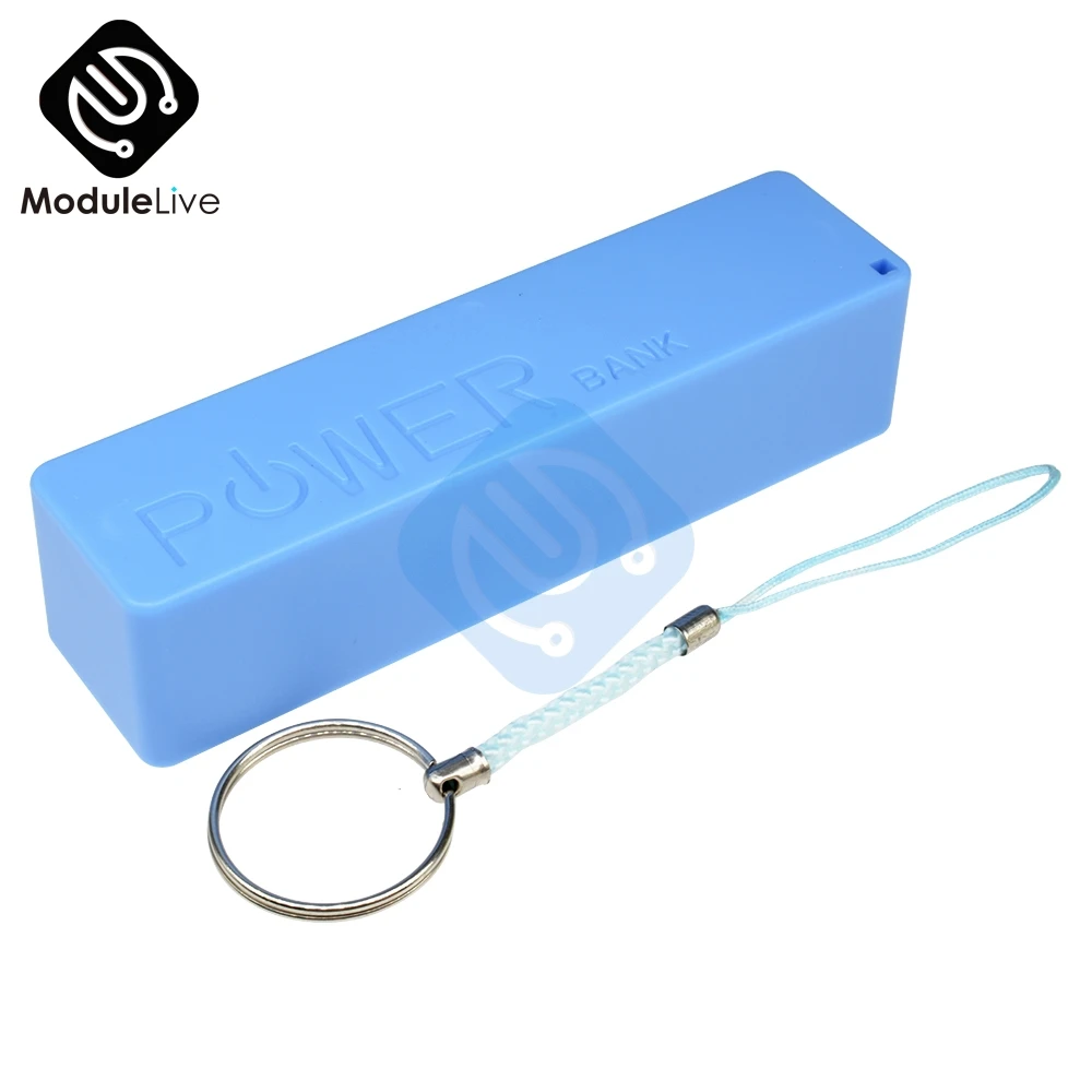 18650 Box Blue Наборы для самостоятельной сборки металлоискатель с 18650 USB Powerbank чехол металлический тестер сенсорная плата с 18650 зарядным модулем для аккумулятора DC 3 V-5 V - Цвет: 18650 Box Blue