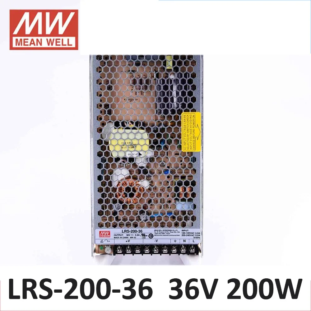 блок питания лабораторный MEAN WELL LRS 200 36 UL Вт В ПЕРЕМЕННОГО ТОКА в постоянный один