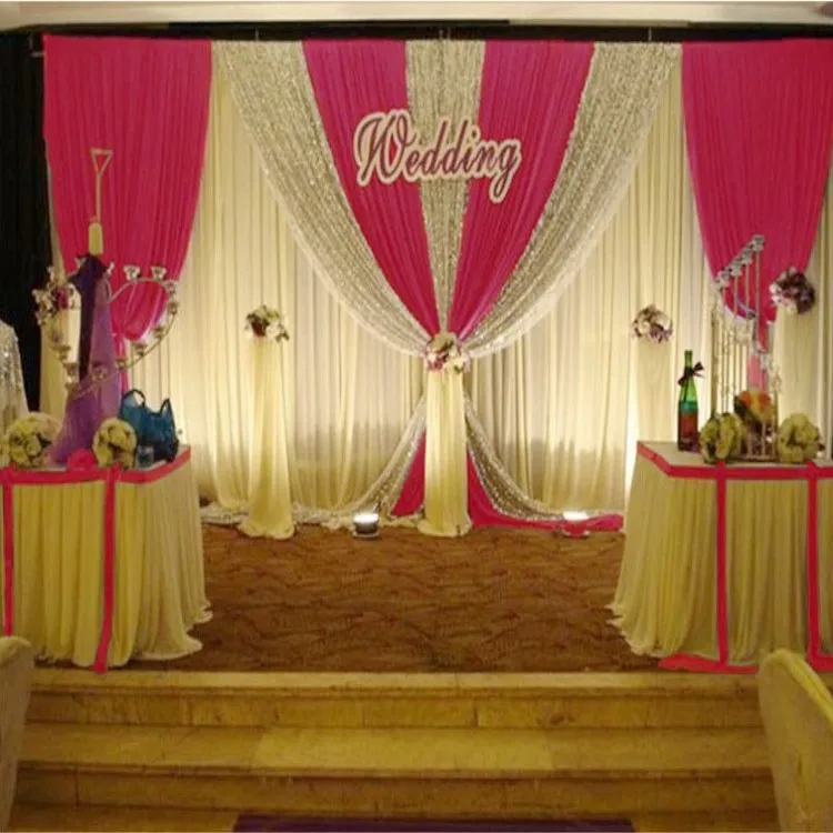 Занавеска для свадебного фона на заказ свадебное украшение серебряные блестки