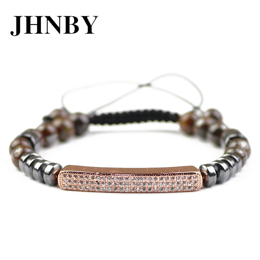 JHNBY изгиб трубки Lucky плетеный Канат для женщин медь браслет мм 6 талисманы
