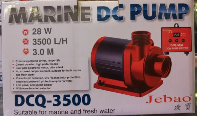 Jebao DCQ-5000 ЖК-дисплей управляемый DC возвратный водяной насос для морского аквариума отстойный насос для аквариума волновой производитель 5000л/ч - Цвет: DCQ-3500