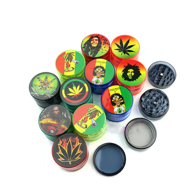 moonlik Lightning Grinder 4 Layer Leaf Herb Tobacco Grinder Smoke Spice Crusher Hand Muller Lighters Smoking Cigarette Tools