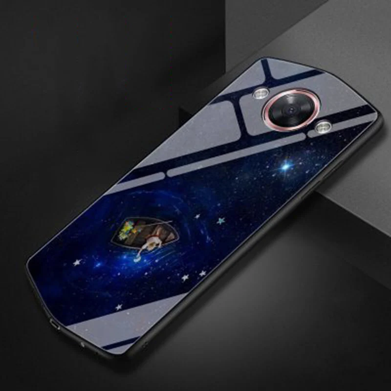 

2PCS 5.2" Fashion cartoon For Meitu M8 case cover For Meitu M 8 MP1603 glass case tempered glass phone cases For MeituM8 shell