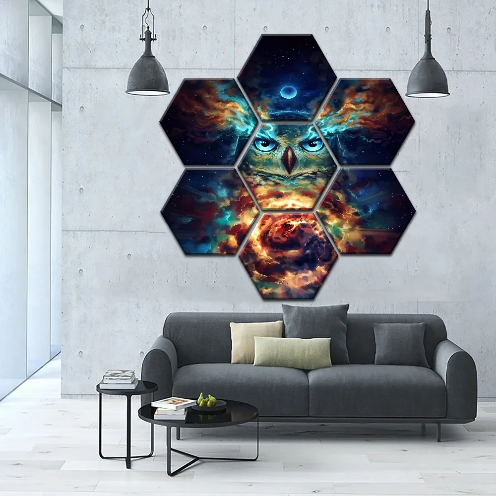 Модульная картина один набор 7 шт. Орел постер животного Wall Art домашний