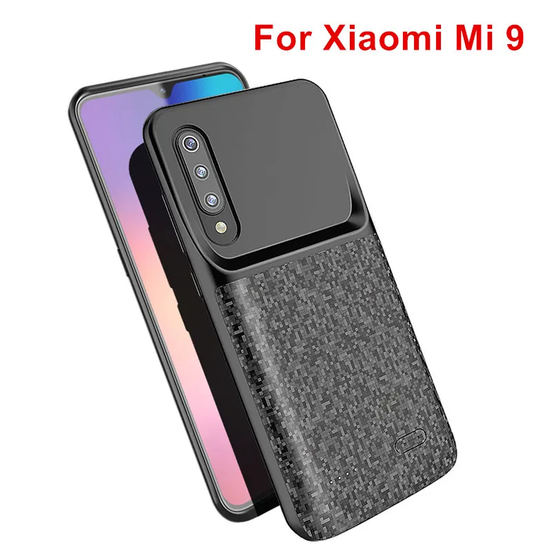 4700 мАч для Xiaomi Mi 9 чехол батареи смарт ПК АБС пластик подставка телефона крышка